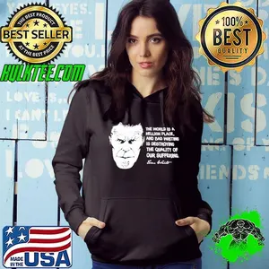 Tom Wait The World is a hellish place and bad writing is destroying the quality of our suffering shirt