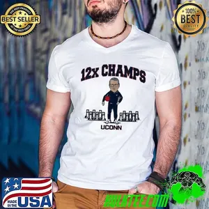 UConn Huskiers Basketball Geno Auriemma 12x Champ shirt