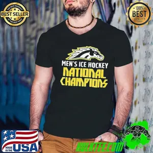 Western Michigan Broncos NCAA Division I Men Ice Hockey Champions T Shirt