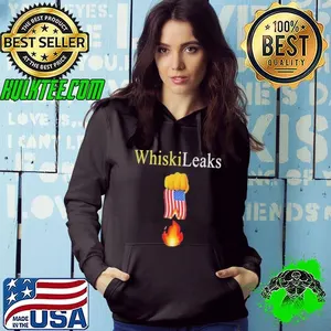 Whiskileaks fist USA flag fire shirt