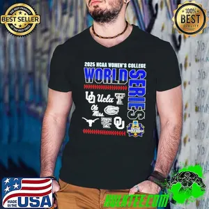2025 NCAA women’s college world series Oklahoma city 8 teams logo shirt