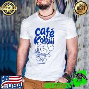Cafe Kohjii funny cartoon shirt