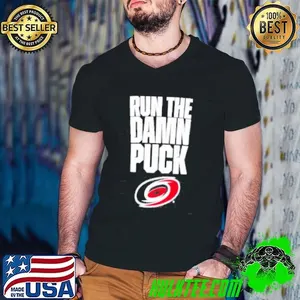 Carolina Hurricanes Eastern Conference Final Bound run the damn puck shirt