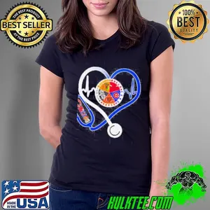 Chicago sports heart stethoscope shirt