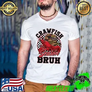 Crawfish Season Bruh Funny Crawfish Boil Lobster Hat Boy shirt
