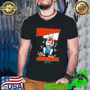 Deeeetroit basketball dunk mascot shirt