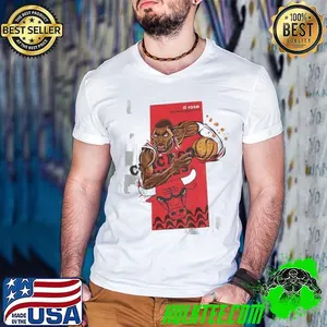 Derrick Rose Chicago Bulls NBA Basketball cartoon the MVP rises in rio shirt