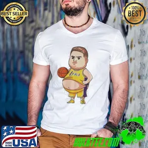 Fat Luka Doncic Los Angeles Lakers NBA Basketball Funny shirt