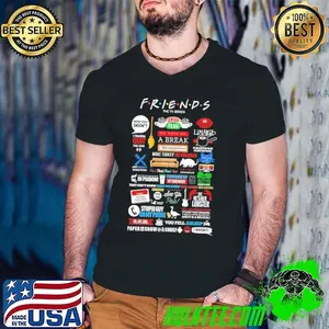 Friends the tv series paper snopw a ghost shirt