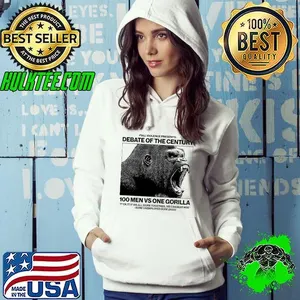 Gorilla 100 men vs one Gorilla full violence presents debate of the century shirt