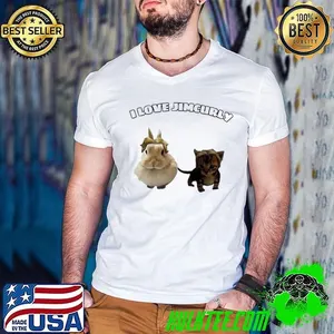 I Love Jimcurly Cat and Bunny shirt