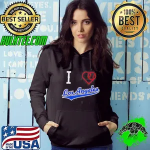 I Love Los Angeles Baseball Shirt