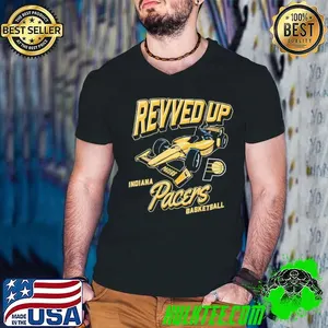 Indiana Pacers basketball Revved up Indy car logo shirt