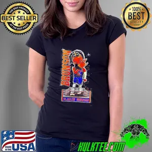 Jalen Brunson WWE cartoon shirt