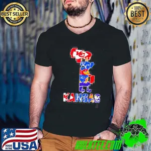 Kansas State sports map shirt