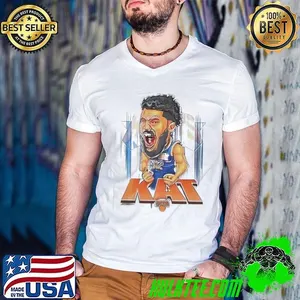 Karl Anthony Towns NBA New York Knicks player basketball caricatures shirt