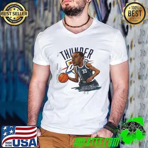 Kevin Durant 35 Oklahoma City Thunder NBA Basketball cartoon shirt