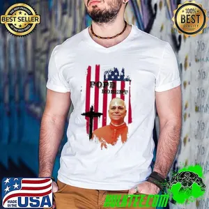 Pope Robert Francis Prevost flag USA shirt