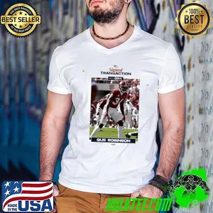 Que Robinson Denver Broncos signed Transaction shirt