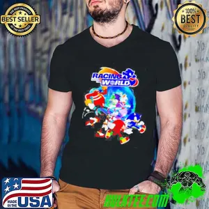 Racing Around World cartoon shirt