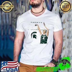 Theryn Hallock Michigan State Spartans Basketball Shirt