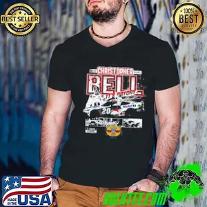 Christopher Bell Checkered Flag Sports Charcoal 2025 NASCAR All-Star Race Winner Shirt
