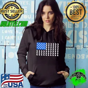 Logo Los Angeles Dodgers American Flag shirt