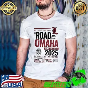 Louisville Cardinals the road to Omaha baseball 2025 shirt