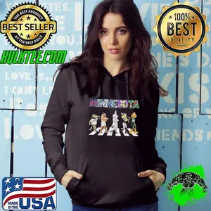 Minnesota sports team logo mascot Abbey Road shirt