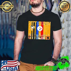 Pittsburgh sports City Skiline logo team shirt