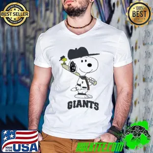 San Francisco Giants Snoopy Baseball funny cartoon shirt