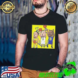 Stephen Curry X Kevin Durant X Klay Thompson The City cartoon shirt