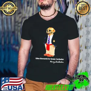 Teddy Bear Skull Alien Research By Kenny Luchador shirt