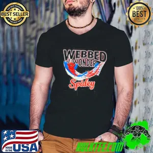 Webbed Wonder Spidey cartoon shirt