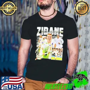 Zinédine Zidane Real Madrid Picture Collage Vintage shirt